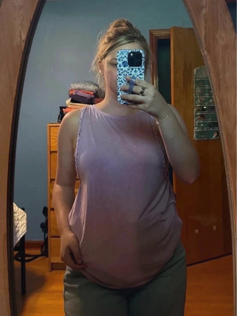 American Eagle Outfitters Dusty Mauve Sleeveless Tank